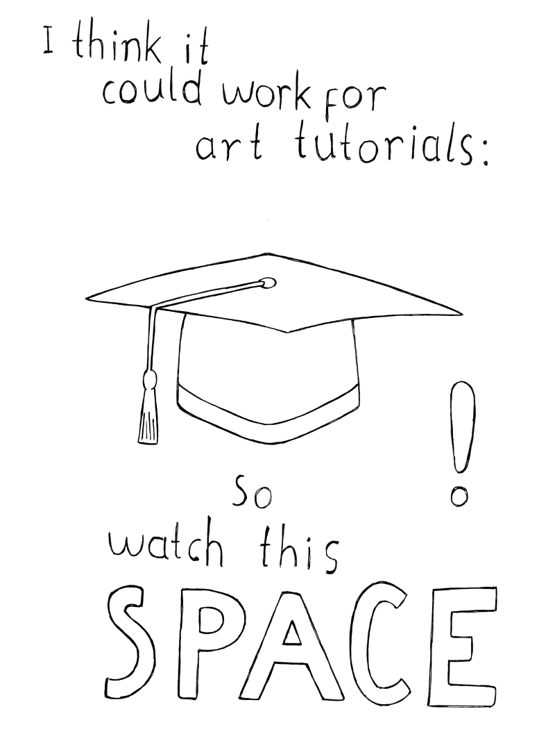 I think it could work for art tutorials: So watch this space!