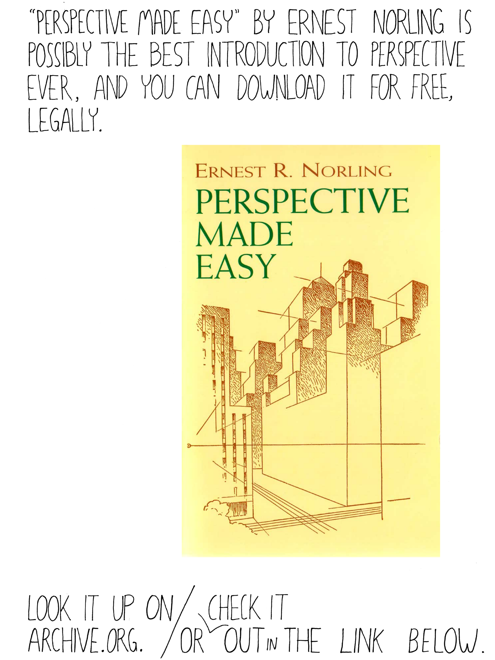 'Perspective Made Easy' by Ernest Norling is possibly the best introduction to perspective ever, and you can download it for free, legally. Look it up on archive.org. Or check out the link below. 