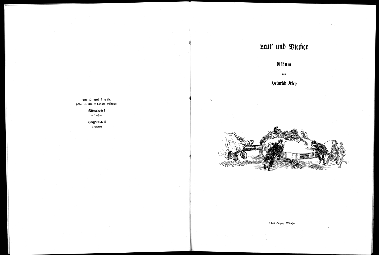 Heinrich Kley Leut Und Viecher Pages 02-03