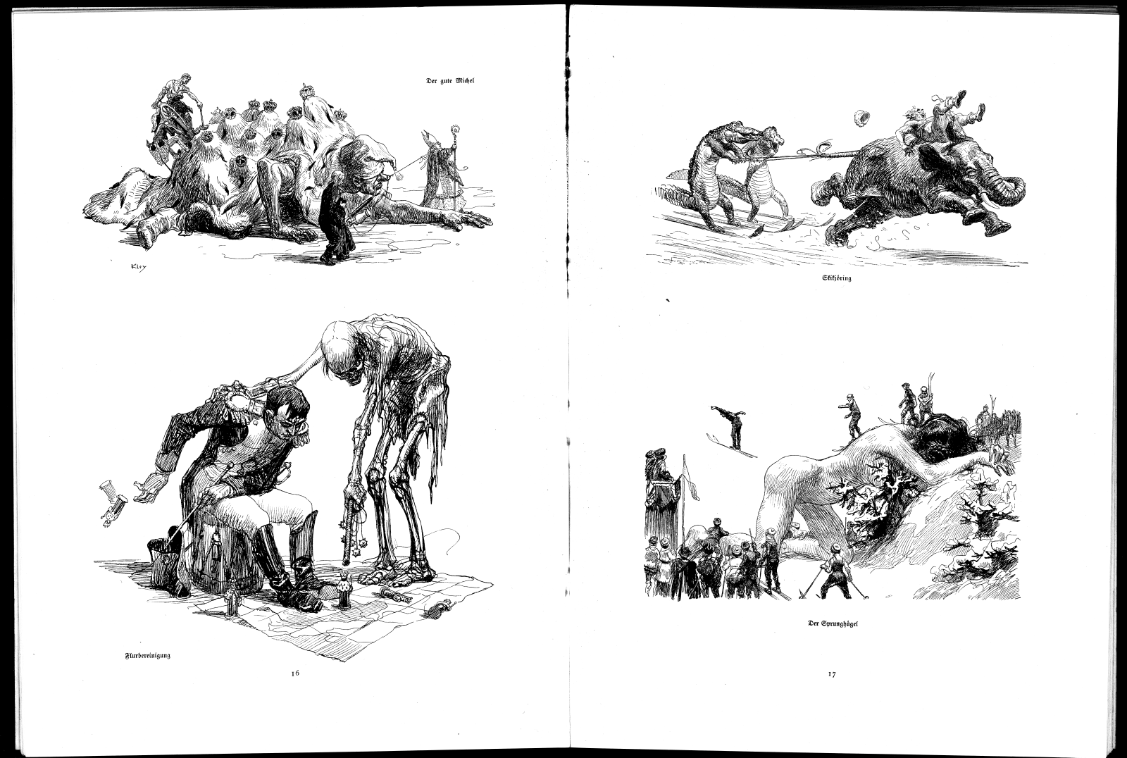 Heinrich Kley Leut Und Viecher Pages 16-17