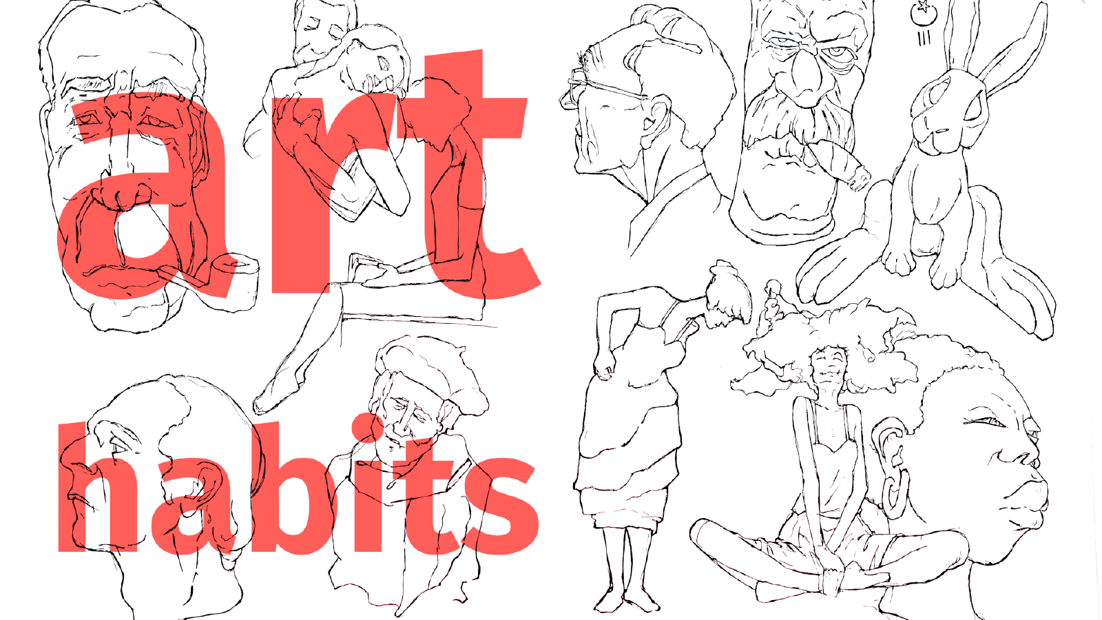 Slide image for the YouTube—Sketchbook Pen Ink Drawing Habits | Morning Pages and Pomodoro for Artists