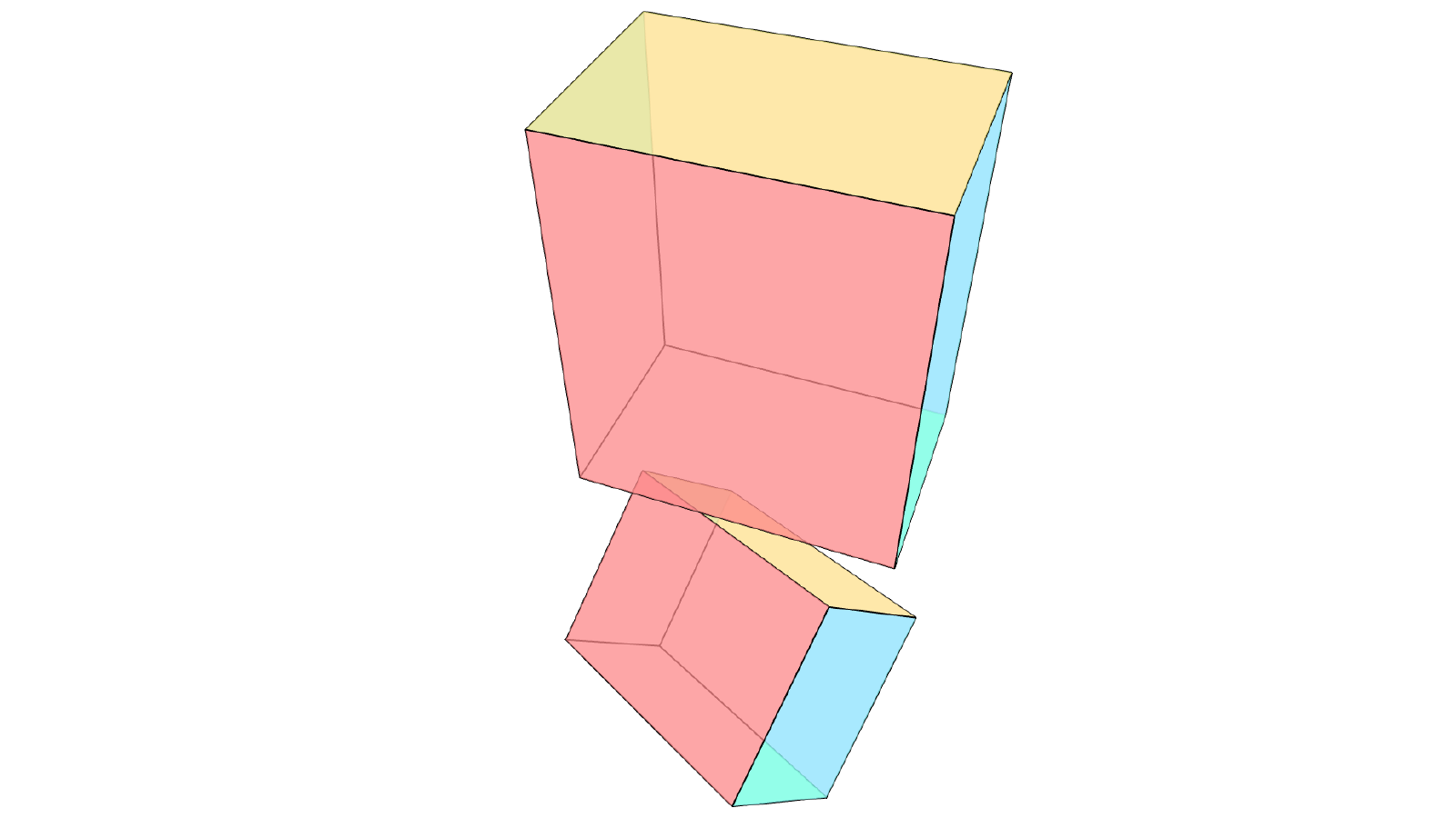 3d model of a cube