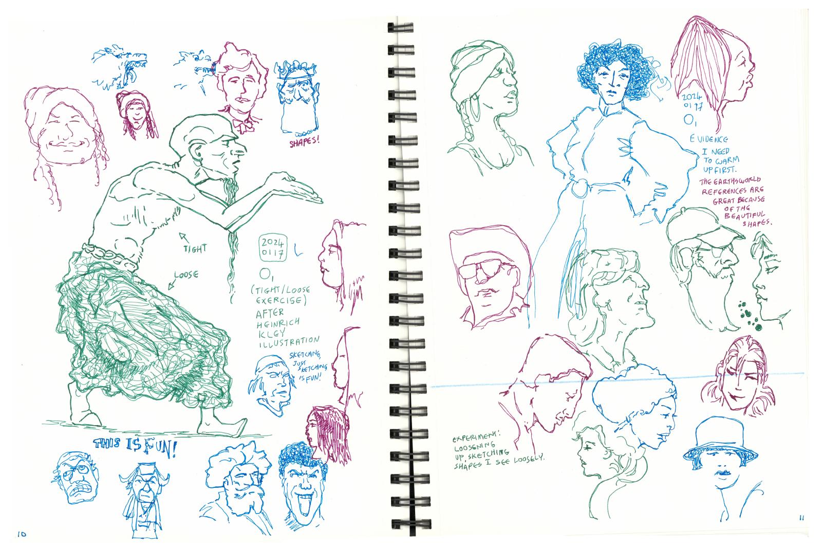 some of my sketchbook pages